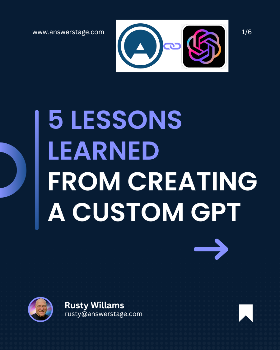 5 Lessons-Learned from Creating a CustomGPT